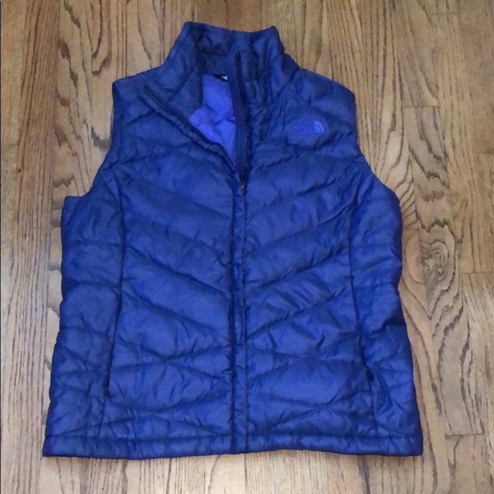 Purple north face vest